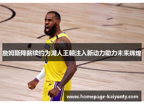 詹姆斯降薪续约为湖人王朝注入新动力助力未来辉煌