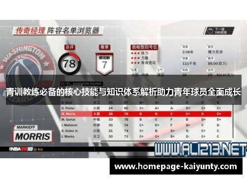 青训教练必备的核心技能与知识体系解析助力青年球员全面成长 青训教练必备的核心技能与知识体系解析助力青年球员全面成长